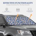 thumbnail image 4 of Fotbe Cute Baby Animals 2-Piece Car Windshield Sun Shade | Sun Blocker for Car Windshield | Foldable Automotive Interior Accessories for Sun Protection-Medium, 4 of 6