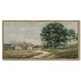 thumbnail image 5 of Drsoum Vintage Wall Art Rustic Country Road Landscape Painting Retro Countryside Scenery Farmhouse Kitchen Living Room Decor 8x16in Natural Framed, 5 of 8