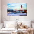 thumbnail image 2 of Elephant Stock Golden Gate Bridge San Francisco Wall Art - Horizontal Canvas Wall Art - Living Room Wall Decor - Architecture Canvas - Blue And Brown Decor - 45" x 30", 2 of 8