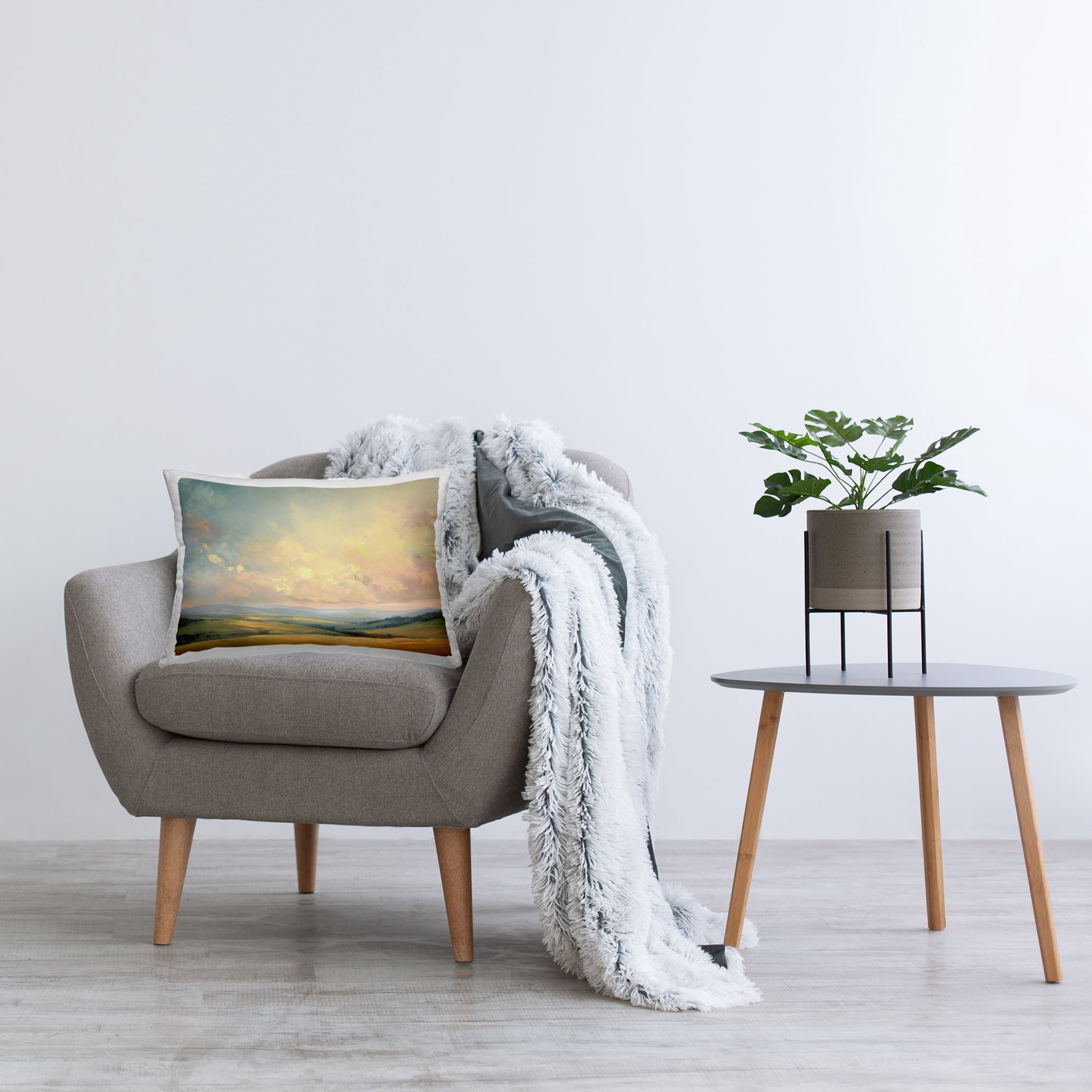 Stupell Industries Tranquil Twilight Fields Decorative Printed Throw Pillow Design by Gina Kelly.