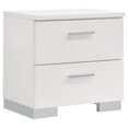 thumbnail image 5 of Felicity 4-piece California King Bedroom Set White High Gloss, 5 of 16