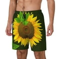 thumbnail image 2 of Fotbe Sunflower3 Men’s Swim Trunks Quick Dry Swim Shorts Board Shorts with Mesh Lining-Large, 2 of 9