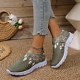 thumbnail image 5 of Rokment Women's Geometric Orthopedic Walking Shoes 2026 Spring Fall Comfortable Casual Mesh Arch Support Nursing Work Loafer Running Flat Tennis Slip on Sneakers AG Size 6, 5 of 9