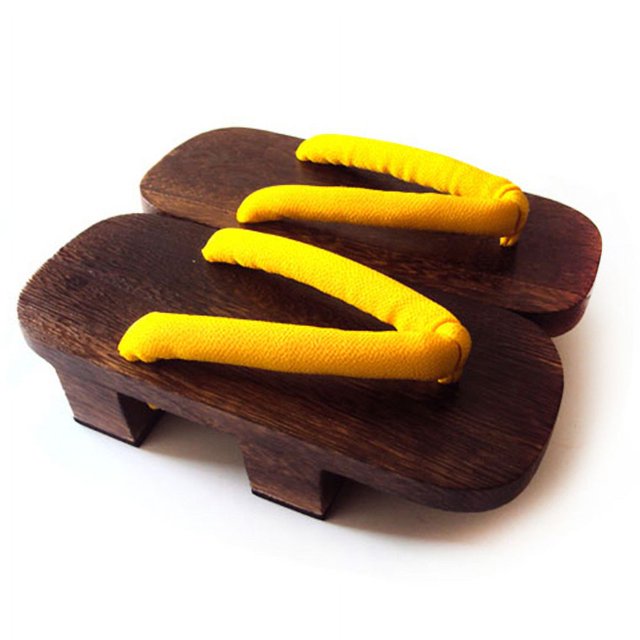 2024 Print Heel Flip-flops Men Platform Sandals Japanese Geta Clogs Wooden Men Slippers Cosplay Costumes Shoes Men Geta Clogs