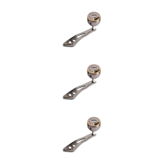 QualitChoice Poignée de Moulinet de Pêche en Métal 32mm Poignée Réutilisable Bouton de Lancer Argent Gris 3Ensemble