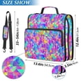 thumbnail image 2 of FORMRS Zipper Binder with Shoulder Strap 2-inch Ring 500 Sheet Capacity File Bag, Vibrant Geometric Pattern, 2 of 5