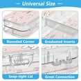 thumbnail image 4 of Plastic Pencil Box Large Capacity Pencil Boxes Clear Boxes with Snap-Tight Lid Stylish Office Supplies Storage Organizer Box Pink Cartoon Puppy Pattern, 4 of 7