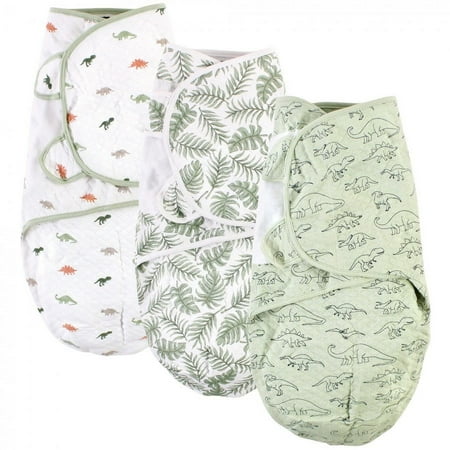 UPC: 0660168175677 | Hudson Baby Infant Boy Quilted Cotton Swaddle Wrap 3pk Dinosaur 0-3 Months