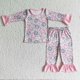 thumbnail image 1 of Conjunto de ropa de dormir para niños pequeños, conjunto de mallas y pantalones de Halloween, fantasma, Horror, púrpura, a rayas, otoño, 1 of 2