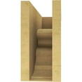 thumbnail image 4 of 7"W x 21"D x 14"H Classic Highland Rough Cedar Woodgrain TimberThane Corbel, Primed Tan, 4 of 6