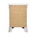thumbnail image 4 of Louis Philippe 3-Drawer White Nightstand (29"H x 16"W x 21"D), 4 of 5