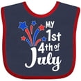 thumbnail image 3 of Inktastic My 1st 4th of July Fireworks Boys or Girls Baby Bib, 3 of 4