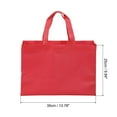 thumbnail image 2 of Unique Bargains Sac Cadeau Réutilisable Style Horizontal Non Tissé 25x35cm, Rouge Lot de 10, 2 of 5