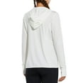 thumbnail image 3 of BALEAF Women's SPF UPF 50+ Sun Protection Long Sleeve Shirt Zip Up Hoodie Jackets Cooling Outdoor Hiking Fishing White S, 3 of 7