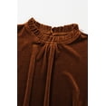 thumbnail image 6 of Redhotype Chic Velvet Top: Puff Sleeves & Ruffle Collar - Elegant Formal Fit, 6 of 8