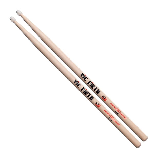 Baquetas American Classic VIC FIRTH punta de Nylon 7AN beige 3x2x42