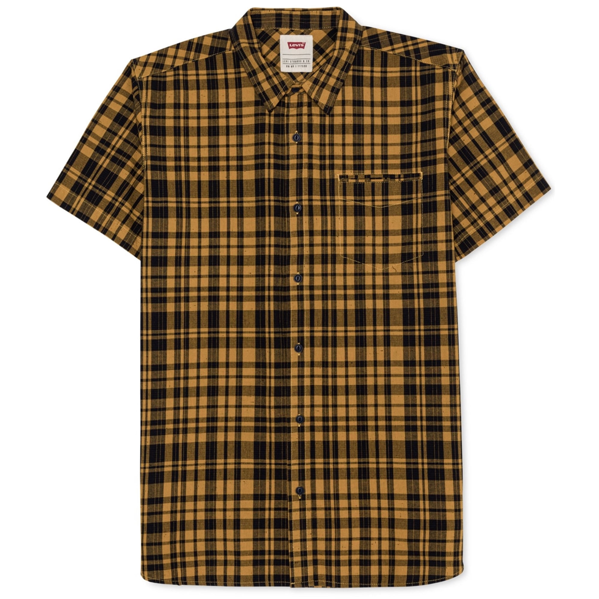Levi's Mens Rulo Button Up Shirt, Yellow, Large - Walmart.com