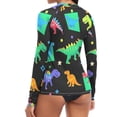 thumbnail image 5 of ALAZA Womens UPF 50+ Rash Guard Dinosaur Long Sleeve UV Protection Sun Shirts Tops XL, 5 of 7