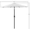 thumbnail image 3 of Meridian Furniture Fiji White Polyester Patio Umbrella, 3 of 10
