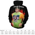 thumbnail image 3 of John Cena Wrestler's Long Sleeve Pullover Hoodies Jacket Casual Hooded Sportswear Outfits, 3 of 4