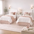thumbnail image 5 of Finley Wood Headboard with Curved Rail and Slatted Grill, Twin, White, 5 of 5