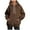 Brown, variant on Plain Hoodies for Women Solid Color Fashion Hooded Sweatshirt with Pockets Hoody Top