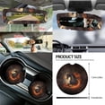 thumbnail image 5 of Jeiento Horse 14 Pack Car Seat Cover Full Set with Steering Wheel Cover Auto Seatbelt Pads Cup Coaster Trash Can Rear View Mirror Cover Coasters Armrest Cover Gear Shift Knob Cover Set Abstract Fire, 5 of 7