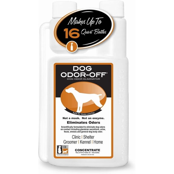 Dog Odor-Off Concentrate Pet Smell Odor Eliminator for Dog Urine Feces Odors Pet Odor Eliminator Concentrate Pet Urine Odor (16 oz)