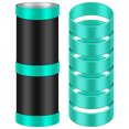 thumbnail image 2 of Muyoka 6 bandas de silicona elásticas resistentes al calor para soporte de papel de sublimación, banda de anillo para evitar fantasmas, bandas ajustadas para botellas de agua para envolver tazas, vaso Muyoka Hogar, 2 of 7