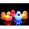 Pack of 5 Light-Up Rubber Duckies - Illuminating Color Changing Rubber Ducks