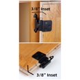 thumbnail image 4 of DecoBasics 3/8" Inset/Offset Cabinet Hinge (25 Pair -50 Pack), Self Closing, in Matte Black Finish, 4 of 4