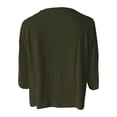 thumbnail image 7 of RMGVDSD Women's Cropped T Shirts Summer Short Sleeve Round Neck Crop Tops Casual Solid Color Basic Tees Streetwear Tshirts, 7 of 7