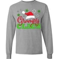 thumbnail image 3 of Inktastic Grampy Claus with Christmas Santa Hat and Snowflakes Long Sleeve T-Shirt, 3 of 5
