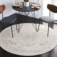 thumbnail image 2 of SAFAVIEH Restoration Vintage April Medallion Area Rug, Grey/Ivory, 6' x 6' Round, 2 of 8
