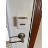 Child & Baby Proof Deadbolt Lock Door Cover White SQ Full Height