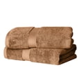 thumbnail image 2 of Superior 800 GSM Egyptian Cotton Heavyweight Bath Towel Set of 2, Rust, 2 of 7