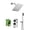 Chrome, variant on Shower Faucet Sets Complete,Shower System with Handheld,Rough-in Valve Included and Full Metal Components in Chrome Finish
