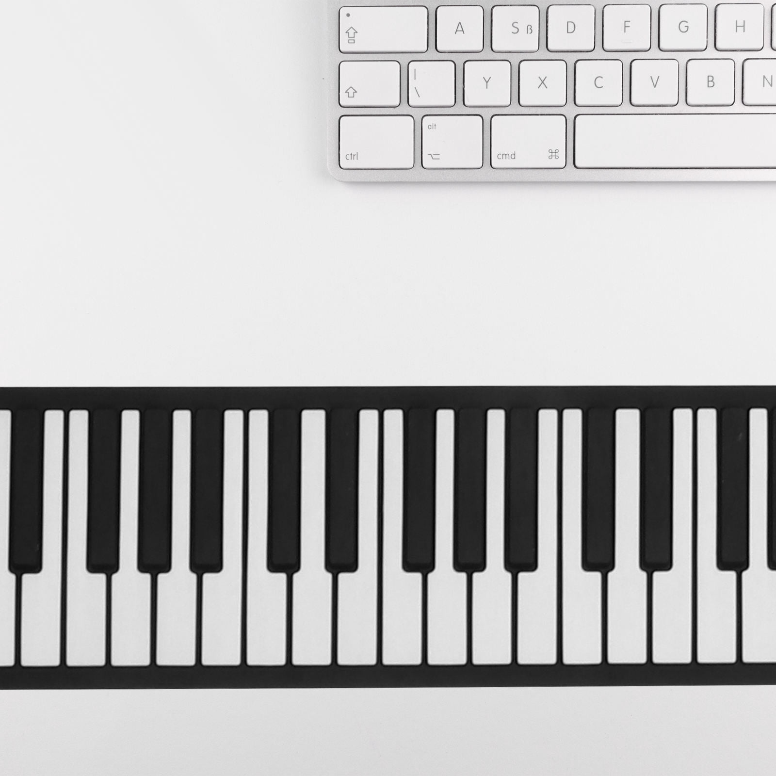 ULTNICE Built-in Rhythms Keys Portable Piano Black Silicone 1Pack for Entertainment