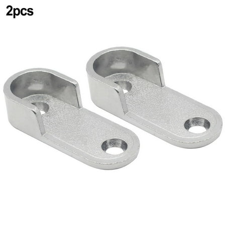 

2Pc Wardrobe Clothes Tube Support Closet Rod Pole End Bracket Thickening Holder