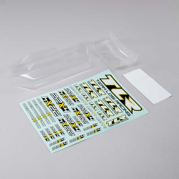 Team Losi Racing Ultra Lightweight Body & Wing Clear 22X-4 TLR230017 Car/Truck Bodies wings & Decals