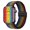 Black Rainbow, variant on Waloo Magnetic Braided Nylon Loop Fabric Band for Apple Watch 44/45/46/49mm - White Rainbow