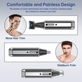 thumbnail image 4 of 2 in 1 Electric Shaver for Men Women, Rechargeable Razor Waterproof Painless Epilator Nose Hair Removal Remover Facial Body Bikini Eyebrow Beard Sideburn Mustache Trimmer Clipper Grooming Groom, 4 of 7