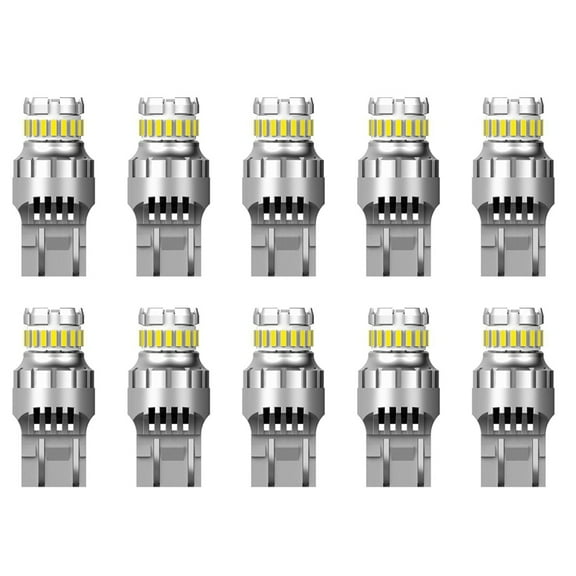 10X T20 7440 W21W LED Canbus Reverse Lights W21/5W 7443 LED Bulb Brake Turn Signal Lights 6500K Super Bright Tail Lamp