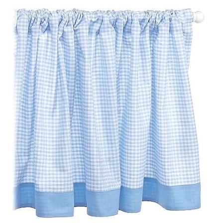 Seed Sprout Basics Gingham Window Valance, Blue
