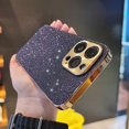 thumbnail image 2 of Bling Shiny Diamond Luxury Phone Case for iPhone 15 14 13 ProMax 11 12 Pro Max Plating Glitter Hard Cover for iPhone 14 15 Plus RJ, 2 of 6