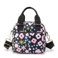 thumbnail image 4 of ibiyuan Teacher Tote Bag Floral Print Nylon Adjustable Strap Crossbody Messenger Shoulder Bag for Women, Casual Travel Daily Handbag Teen Girl Gifts, 4 of 4