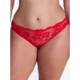 thumbnail image 5 of Joyspun Women's Lace Cheeky Panties, 3 Pairs, Red/Rio Plum/Black, Size XL, 5 of 8
