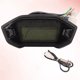 thumbnail image 5 of Velocímetro universal para motocicleta de 12 V, LCD, digital, odómetro, tacómetro, piezas modificadas (negro), 5 of 6
