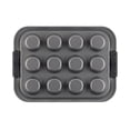 thumbnail image 3 of Anolon Advanced Bakeware Nonstick Muffin Pan with Lid, 12-Cup, Graphite, 3 of 10
