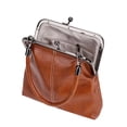 thumbnail image 3 of Gustave Vintage Kiss Lock Crossbody Bag for Women PU Leather Top Handle Clutch Evening Purse Handbag Shoulder Bag, 3 of 9
